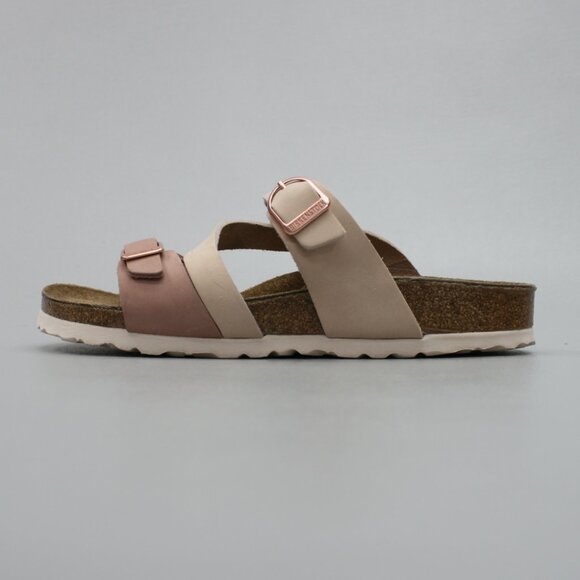 Birkenstock 39 Ladies 8 N Narrow Nubuck 3-strap Shoes Flats Mules Slides Sandals - Picture 2 of 12